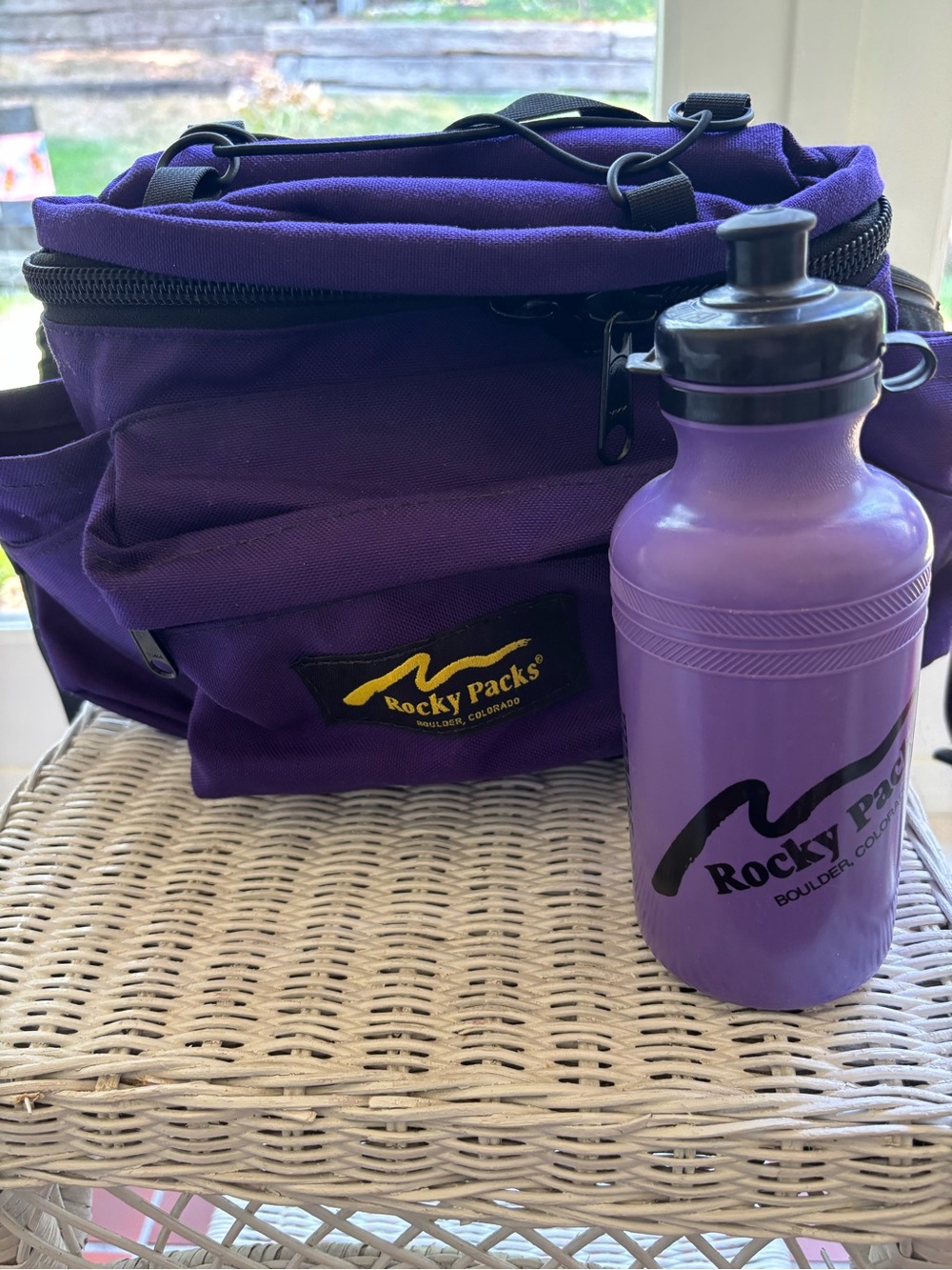 NWT Men's Rocky Packs Purple Waist Pack - Hands-Free Travel Bag from Colorado
